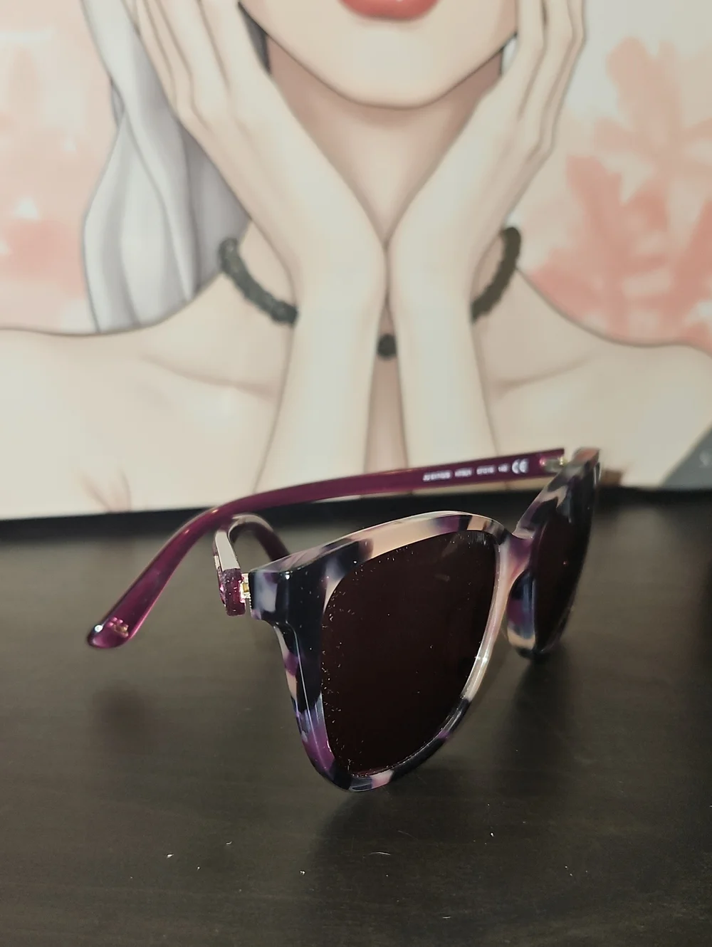 Juicy Couture Cat Eye Sunglasses Pink Tortoise Gradient Lenses NWOT